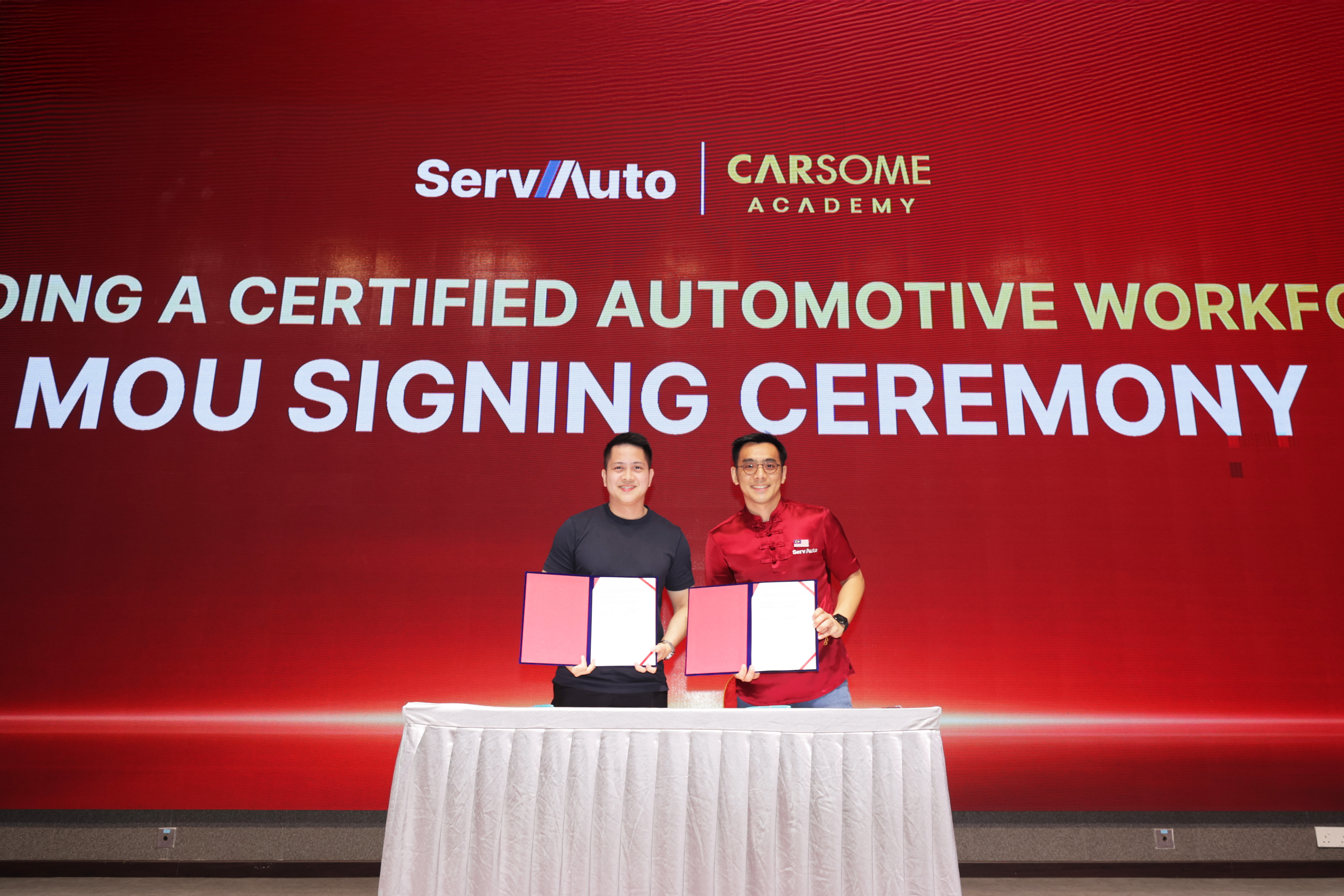 ServAuto and Carsome Academy MOU signing ceremony — Building a Certified Automotive Workforce